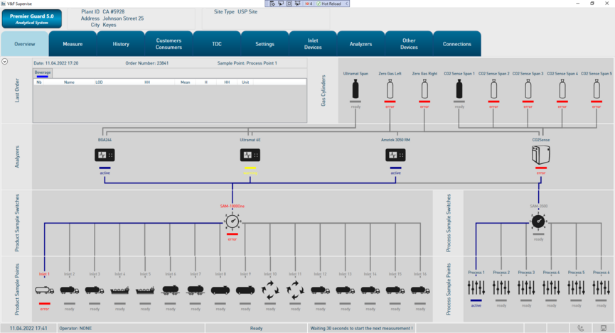 Screenshot Software V&F SuperVise