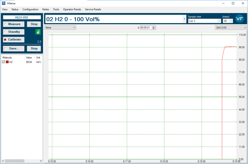 Screenshot Software V&F HSense